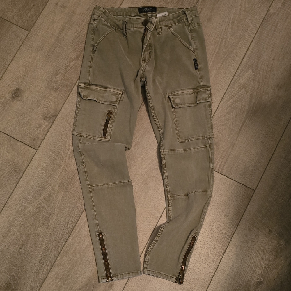 Women's Olive Cargo Pants